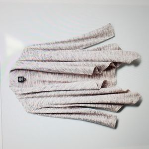 BOBEAU Wallace Brushed Cardigan Grey/light pink  XXL  Asymmetric